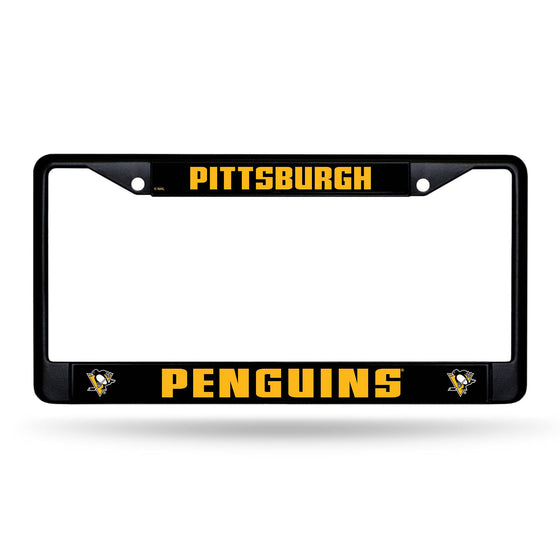 PITTSBURGH PENGUINS BLACK CHROME FRAME (Rico) - 757 Sports Collectibles