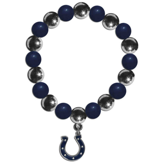 Indianapolis Colts Chrome Bead Bracelet (SSKG) - 757 Sports Collectibles
