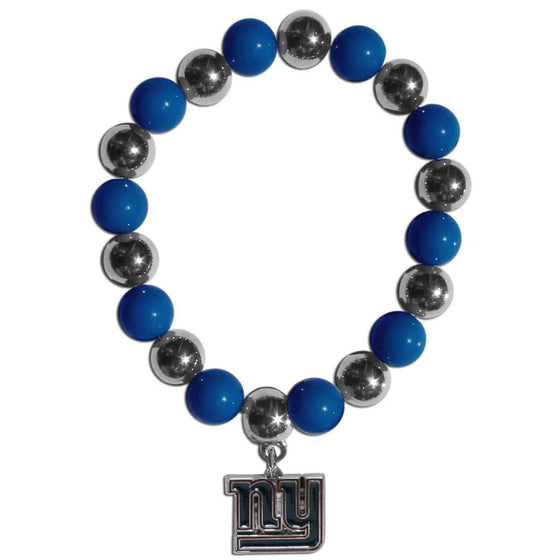 New York Giants Chrome Bead Bracelet (SSKG) - 757 Sports Collectibles