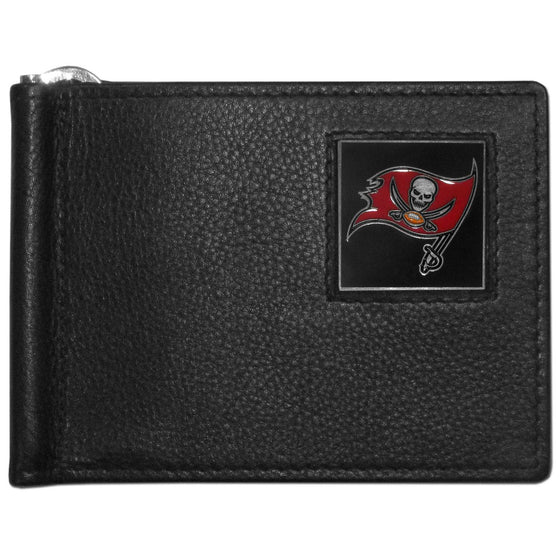 Tampa Bay Buccaneers Leather Bill Clip Wallet (SSKG) - 757 Sports Collectibles