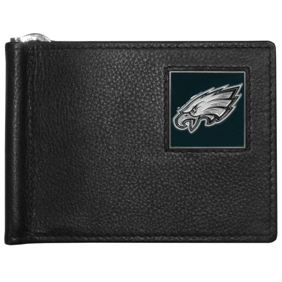 Philadelphia Eagles Leather Bill Clip Wallet (SSKG) - 757 Sports Collectibles