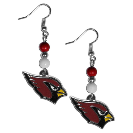 Arizona Cardinals Fan Bead Dangle Earrings (SSKG) - 757 Sports Collectibles