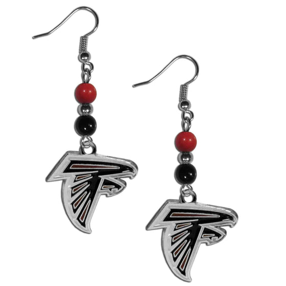 Atlanta Falcons Fan Bead Dangle Earrings (SSKG) - 757 Sports Collectibles