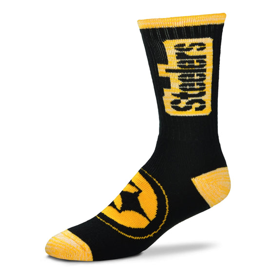 Pittsburgh Steelers - Crush- Black -Medium Sock