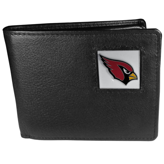 Arizona Cardinals Leather Bi-fold Wallet Packaged in Gift Box (SSKG) - 757 Sports Collectibles