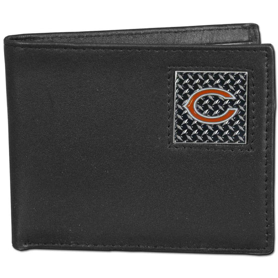 Chicago Bears Gridiron Leather Bi-fold Wallet Packaged in Gift Box (SSKG) - 757 Sports Collectibles