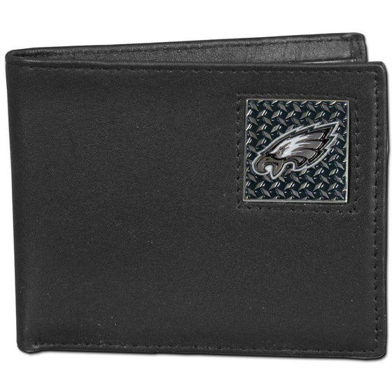 Philadelphia Eagles Gridiron Leather Bi-fold Wallet Packaged in Gift Box (SSKG) - 757 Sports Collectibles