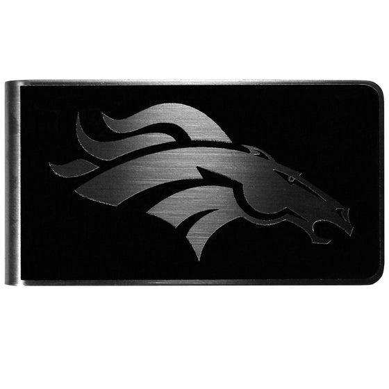 Denver Broncos Black and Steel Money Clip (SSKG) - 757 Sports Collectibles