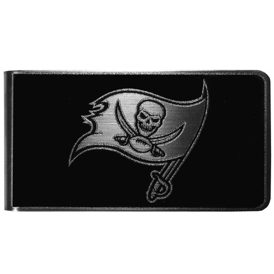 Tampa Bay Buccaneers Black and Steel Money Clip (SSKG) - 757 Sports Collectibles