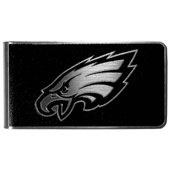 Philadelphia Eagles Black and Steel Money Clip (SSKG) - 757 Sports Collectibles