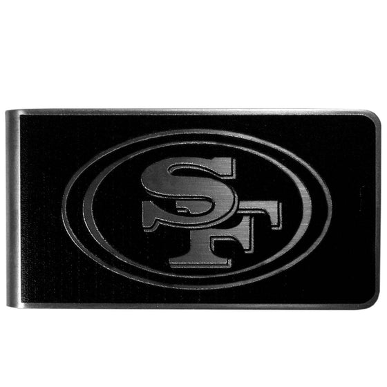 San Francisco 49ers Black and Steel Money Clip (SSKG) - 757 Sports Collectibles