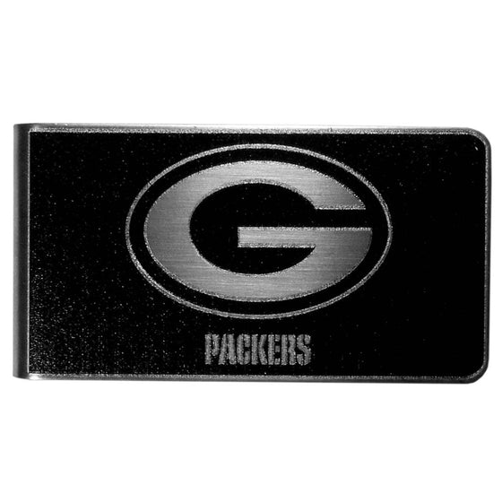 Green Bay Packers Black and Steel Money Clip (SSKG) - 757 Sports Collectibles