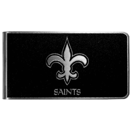 New Orleans Saints Black and Steel Money Clip (SSKG) - 757 Sports Collectibles