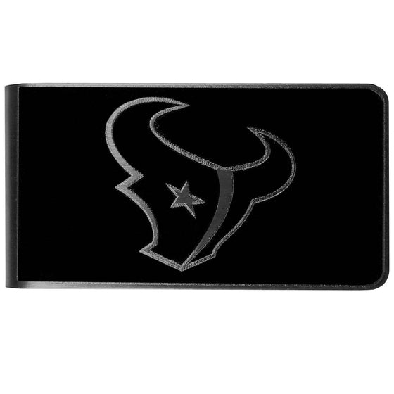 Houston Texans Black and Steel Money Clip (SSKG) - 757 Sports Collectibles