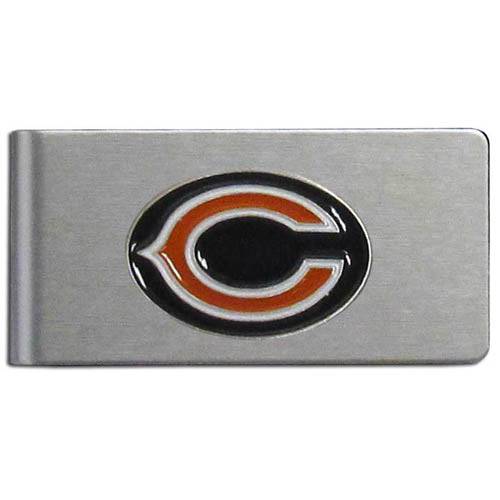 Chicago Bears Brushed Metal Money Clip (SSKG) - 757 Sports Collectibles
