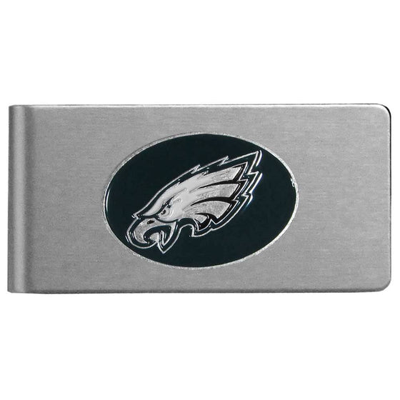 Philadelphia Eagles Brushed Metal Money Clip (SSKG) - 757 Sports Collectibles
