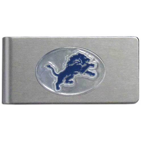 Detroit Lions Brushed Metal Money Clip (SSKG) - 757 Sports Collectibles