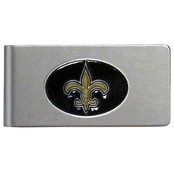 New Orleans Saints Brushed Metal Money Clip (SSKG) - 757 Sports Collectibles