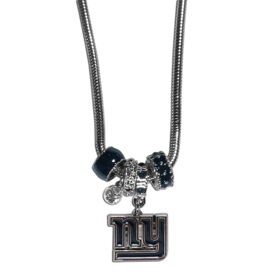 New York Giants Euro Bead Necklace (SSKG) - 757 Sports Collectibles