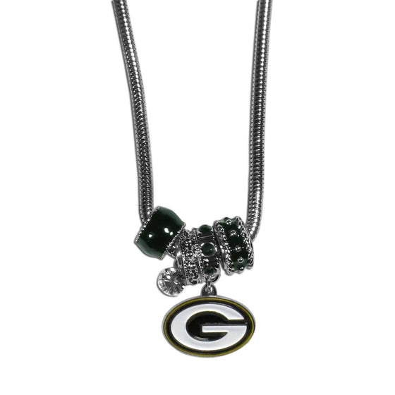 Green Bay Packers Euro Bead Necklace (SSKG) - 757 Sports Collectibles