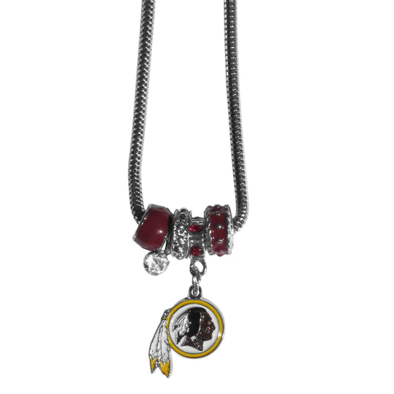 Washington Redskins Euro Bead Necklace (SSKG) - 757 Sports Collectibles