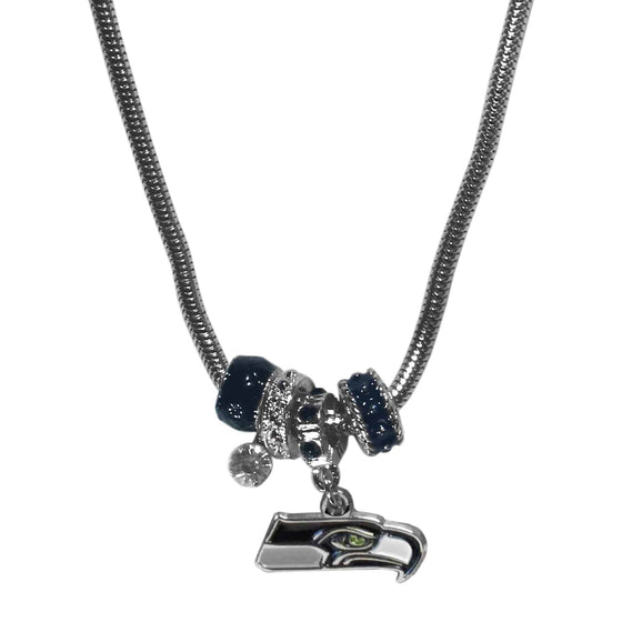 Seattle Seahawks Euro Bead Necklace (SSKG) - 757 Sports Collectibles