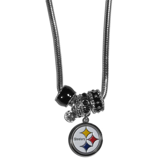 Pittsburgh Steelers Euro Bead Necklace (SSKG) - 757 Sports Collectibles