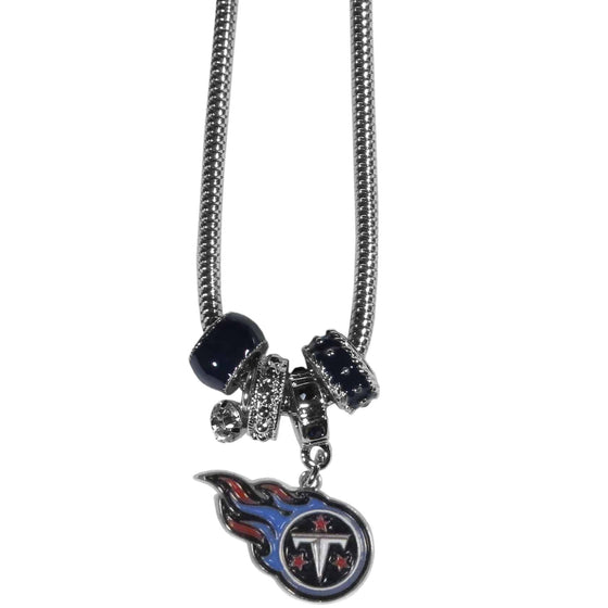 Tennessee Titans Euro Bead Necklace (SSKG) - 757 Sports Collectibles