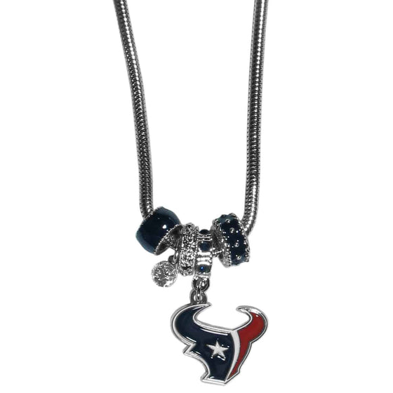 Houston Texans Euro Bead Necklace (SSKG) - 757 Sports Collectibles