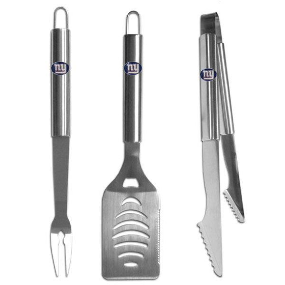 New York Giants 3 pc Stainless Steel BBQ Set (SSKG) - 757 Sports Collectibles