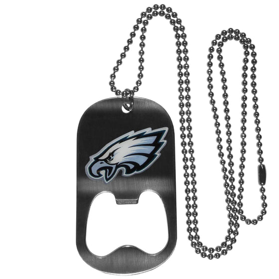 Philadelphia Eagles Bottle Opener Tag Necklace (SSKG) - 757 Sports Collectibles