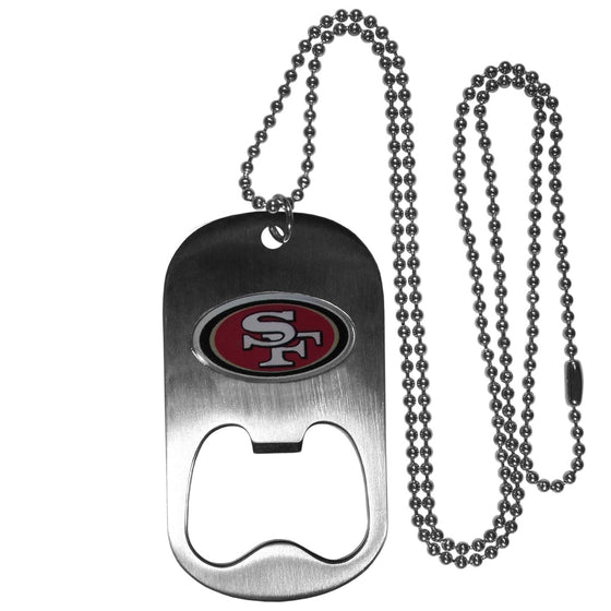 San Francisco 49ers Bottle Opener Tag Necklace (SSKG) - 757 Sports Collectibles