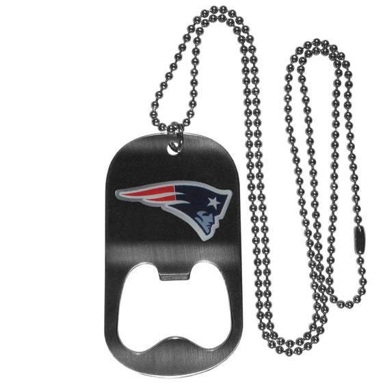 New England Patriots Bottle Opener Tag Necklace (SSKG) - 757 Sports Collectibles