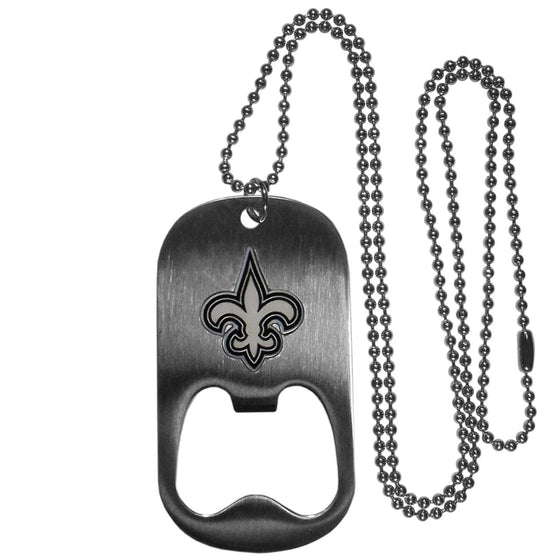 New Orleans Saints Bottle Opener Tag Necklace (SSKG) - 757 Sports Collectibles