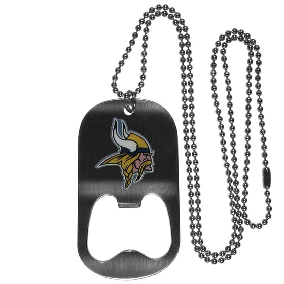 Minnesota Vikings Bottle Opener Tag Necklace (SSKG) - 757 Sports Collectibles