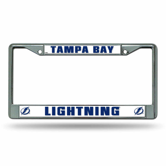 TAMPA BAY LIGHTNING 'CIRCLE BOLT" CHROME FRAME (Rico) - 757 Sports Collectibles