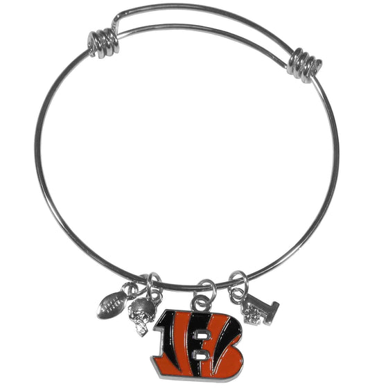 Cincinnati Bengals Charm Bangle Bracelet (SSKG) - 757 Sports Collectibles