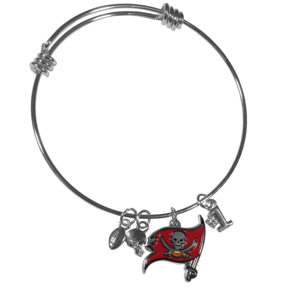 Tampa Bay Buccaneers Charm Bangle Bracelet (SSKG) - 757 Sports Collectibles