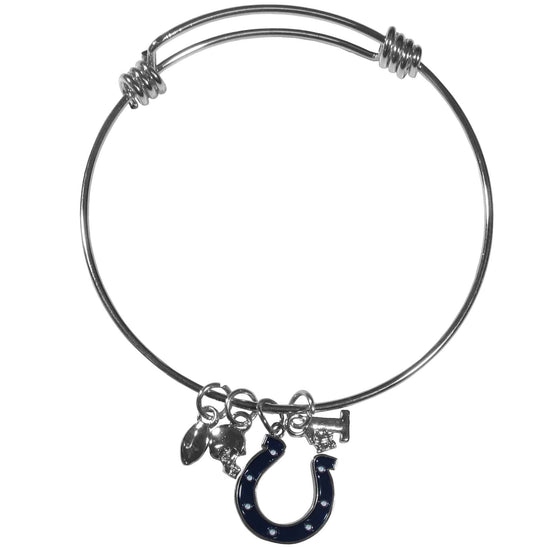 Indianapolis Colts Charm Bangle Bracelet (SSKG) - 757 Sports Collectibles