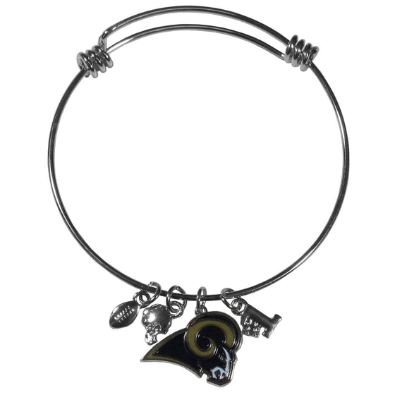 St. Louis Rams Charm Bangle Bracelet (SSKG) - 757 Sports Collectibles