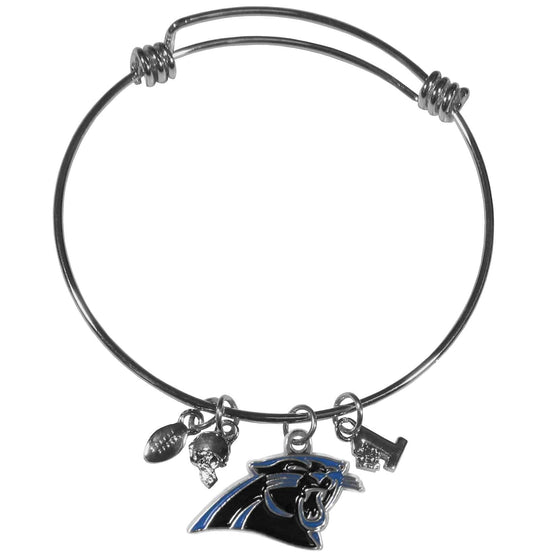 Carolina Panthers Charm Bangle Bracelet (SSKG) - 757 Sports Collectibles