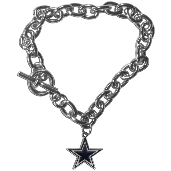 Dallas Cowboys Charm Chain Bracelet (SSKG) - 757 Sports Collectibles