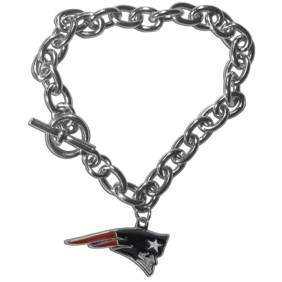 New England Patriots Charm Chain Bracelet (SSKG) - 757 Sports Collectibles