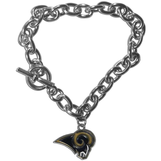 St. Louis Rams Charm Chain Bracelet (SSKG) - 757 Sports Collectibles