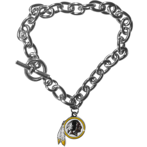 Washington Redskins Charm Chain Bracelet (SSKG) - 757 Sports Collectibles