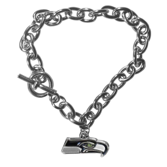 Seattle Seahawks Charm Chain Bracelet (SSKG) - 757 Sports Collectibles
