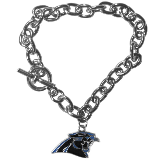 Carolina Panthers Charm Chain Bracelet (SSKG) - 757 Sports Collectibles