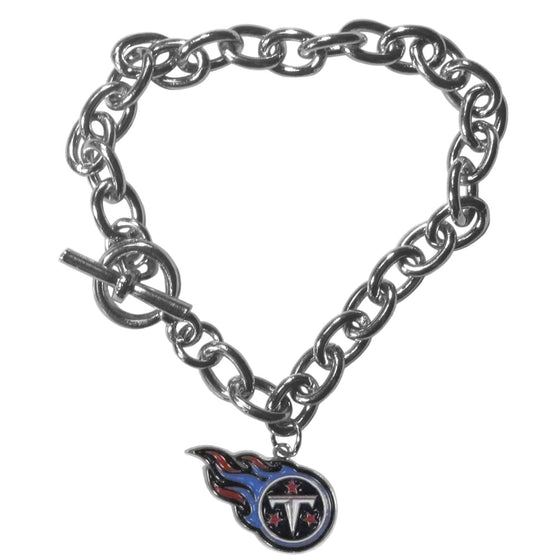 Tennessee Titans Charm Chain Bracelet (SSKG) - 757 Sports Collectibles