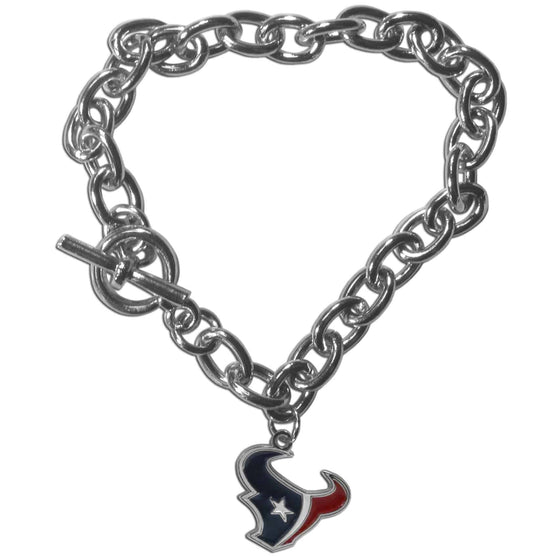 Houston Texans Charm Chain Bracelet (SSKG) - 757 Sports Collectibles