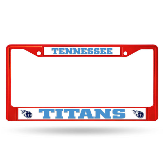 TENNESSEE TITANS COLORED CHROME FRAME - RED (Rico) - 757 Sports Collectibles